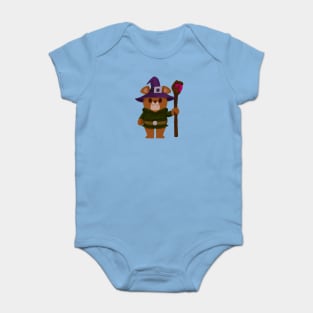 A BEAR MAGICIAN ADVENTURER Baby Bodysuit